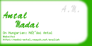 antal madai business card